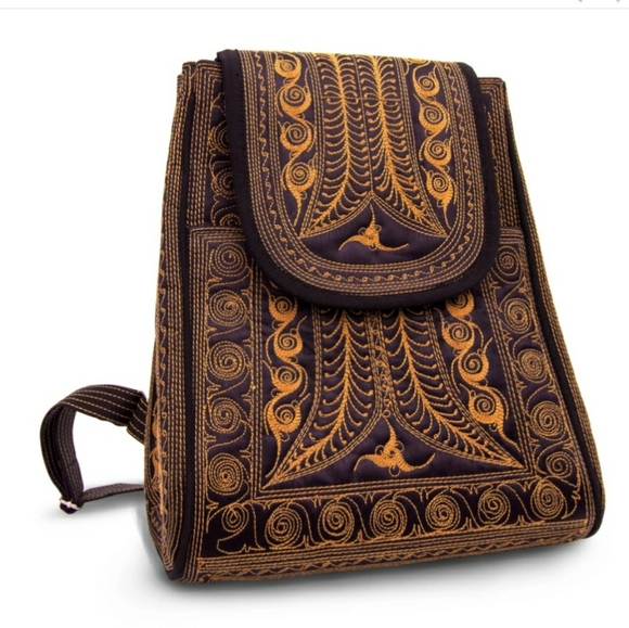 Banda Bags Handbags - BANDA BAGS Kuasa Brown/Black Boho Backpack